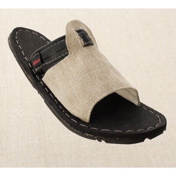 SPLAFF Eco Conscious Hipster Sandals Recycled Tires Tubes Hemp Slip Ons Sz 6 NEW main image 6